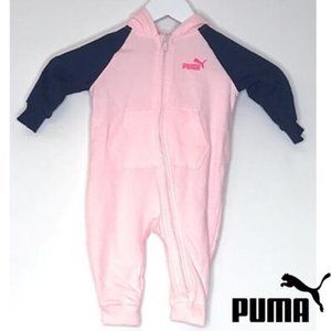 PUMA Pink Babies' Onesie Hoodie